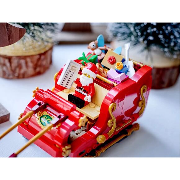 LEGO 40499 Santa’s Sleigh Christmas Set 343 Pieces with Reindeer Holiday New & S - Picture 7 of 7